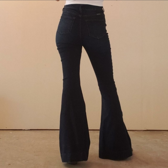 KanCan Women's Size 5/26 High Waist Button Fly Bell Bottom Flare Jeans - Picture 4 of 9